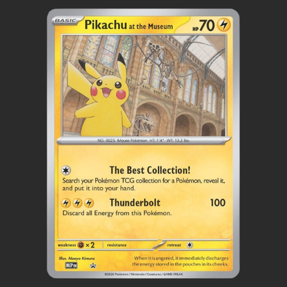 Pikachu at the Museum (Oversized Jumbo Promo)
